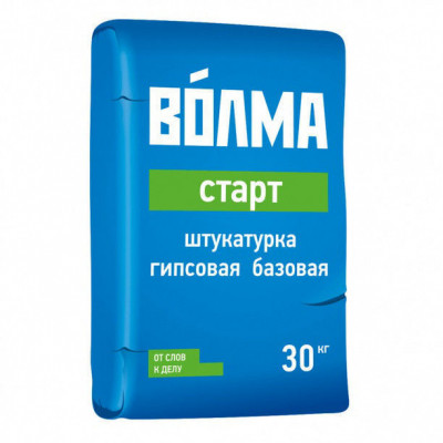 Волма-Старт штукатурка базовая д/вн. работ 30кг (12кг/м2)