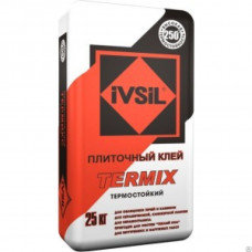 Клей плиточный IVSIL TERMIX 25кг.(для печей и каминов)