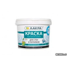 Краска в/д д/стен и потолков Белоснежная  3 кг. ЛАКРА 8306467