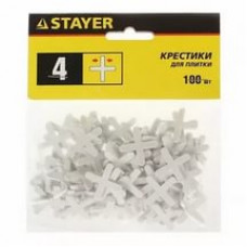 Крестики д/кафеля "STAYER" 4мм (100шт) 3380-4