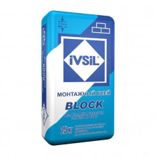 Клей монтажный для блока 25кг IVSIL BLOCK