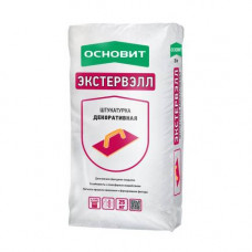 Штукатурка декоративная ЭКСТЕРВЕЛ OS-1.5 GS фактура шуба серый (25кг) ОСНОВИТ 64263