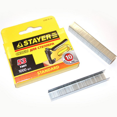  Скобы  12мм, тип 53   (1000шт) Stayer MAXFIX 3159-12