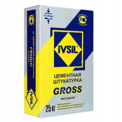 Штукатурка фасадная  IVSIL GROSS 25 кг