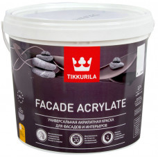 КРАСКА "FACADE ACRYLATE"  2,7 Л ДЛЯ ФАСАДОВ "ТИККУРИЛА" 205606