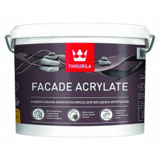 КРАСКА "FACADE ACRYLATE" 9 Л ДЛЯ ФАСАДОВ "ТИККУРИЛА" 205608